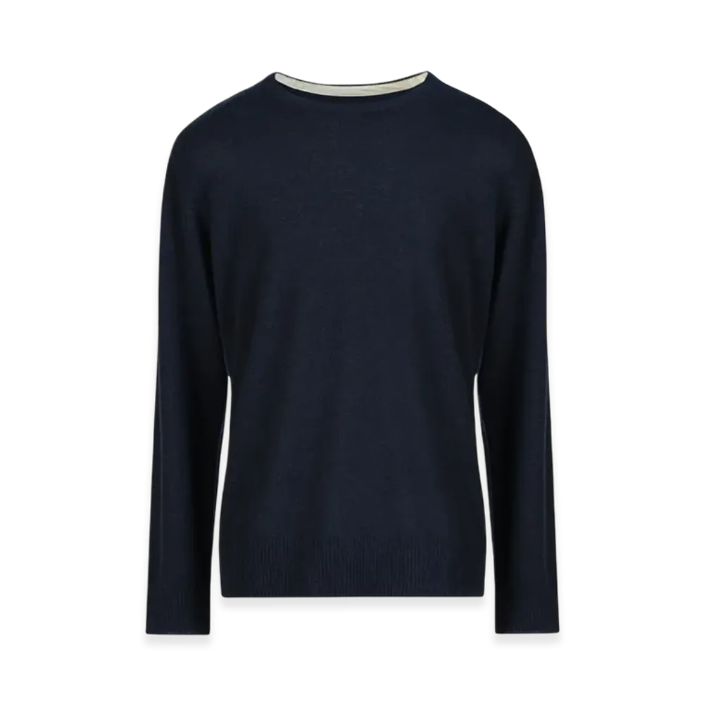 Maison Margiela Women's Lambswool Sweater "Blue Stripes"