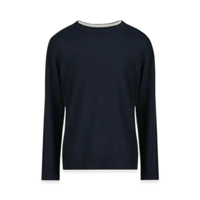 Maison Margiela Women's Lambswool Sweater "Blue Stripes"