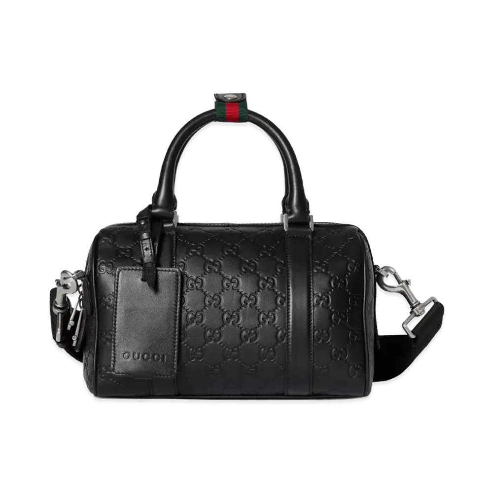 GUCCI Leather Handbag "Black"