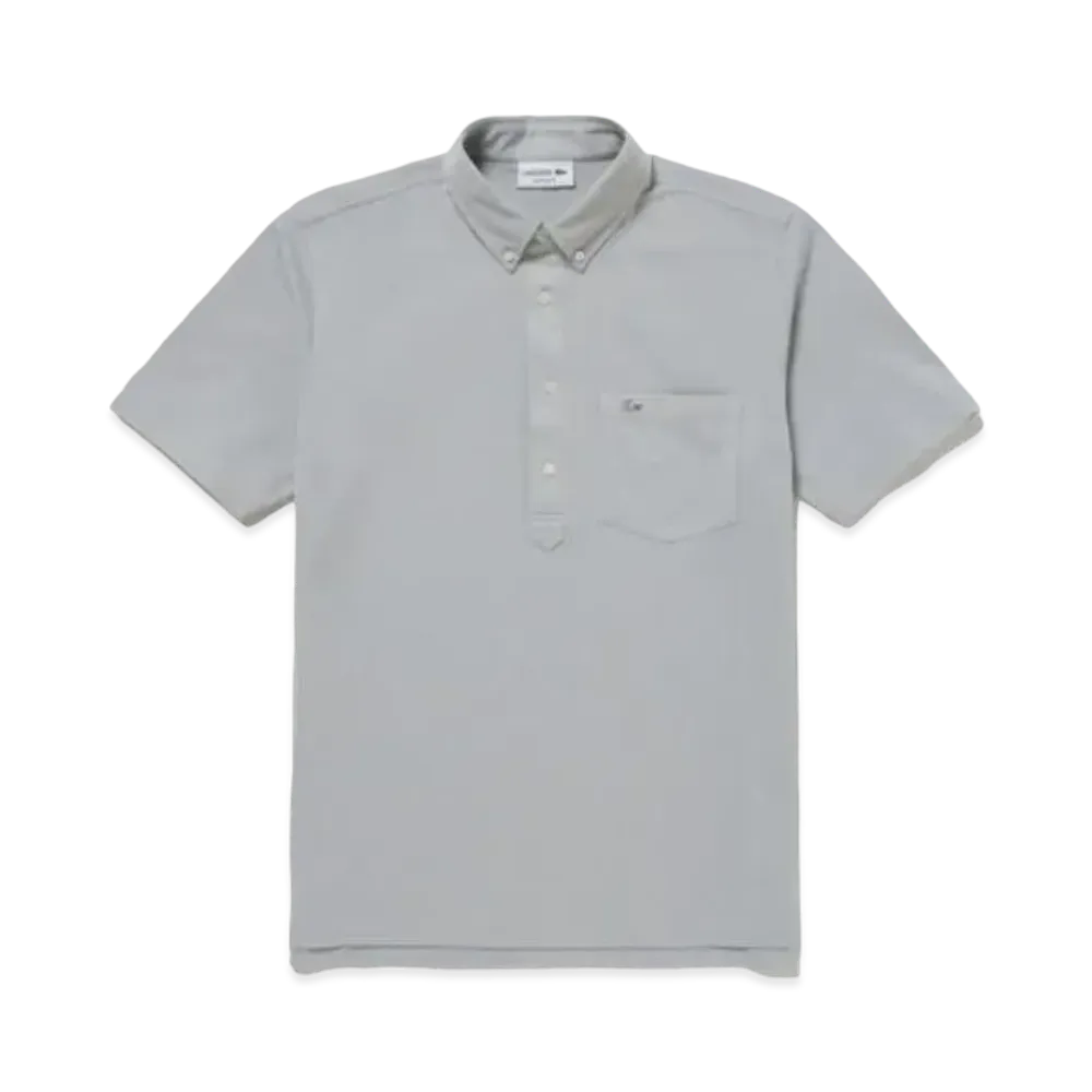 LACOSTE Cool Max Blend Pique Ground Polo Shirt "Grey"
