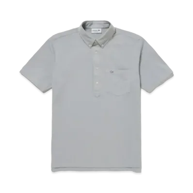 LACOSTE Cool Max Blend Pique Ground Polo Shirt "Grey"