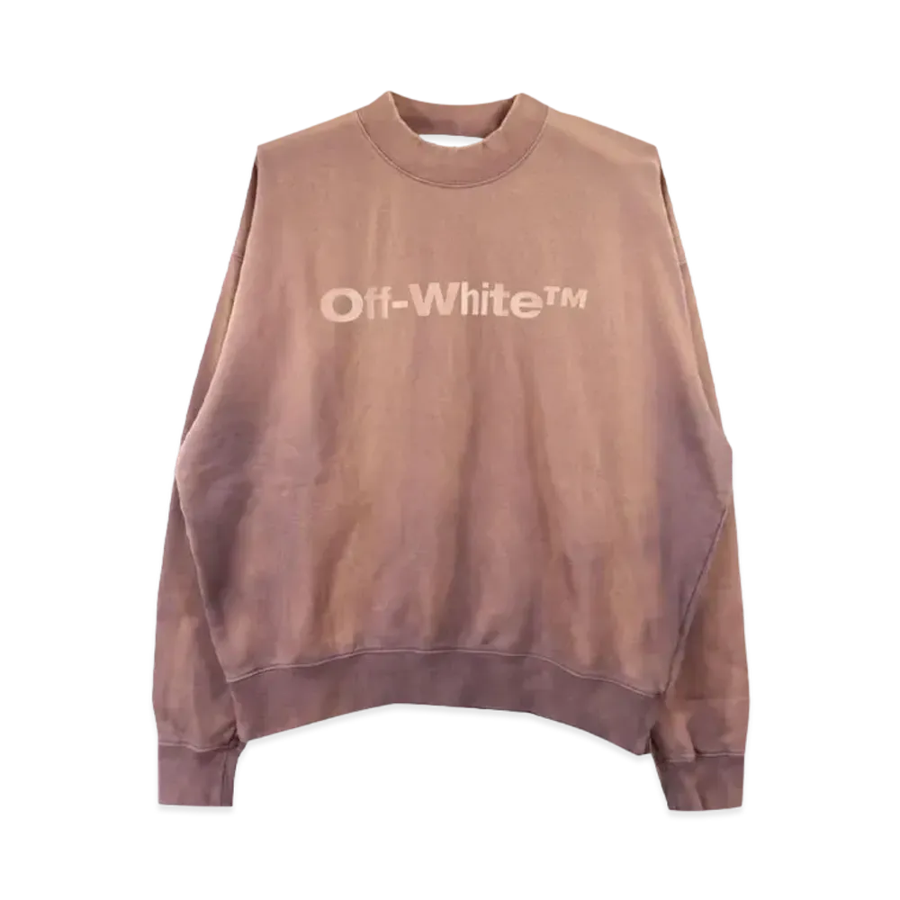 OFF-WHITE Laundry Logos Skate Crewneck "Aubergine Aubergine"