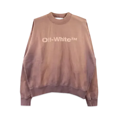 OFF-WHITE Laundry Logos Skate Crewneck "Aubergine Aubergine"