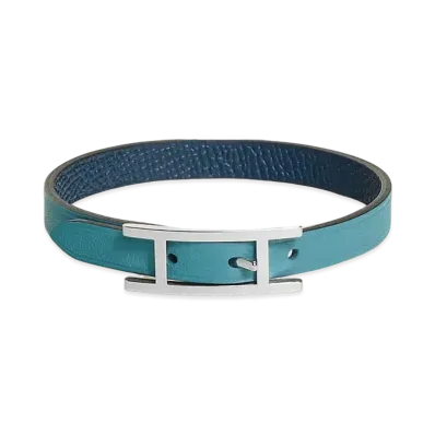 Hermes Behapi Bracelet "Bleu Jean/Bleu Navy/Palladium"