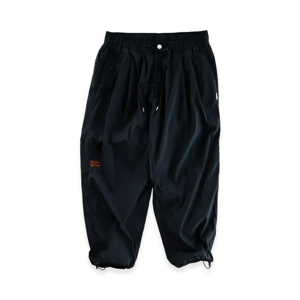 SEE SEE see see's choice Easy Double Pleated Trouser "Black/Orange"