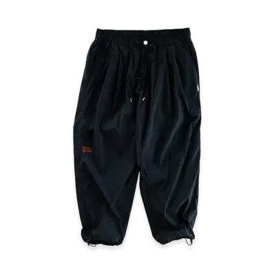 SEE SEE see see's choice Easy Double Pleated Trouser "Black/Orange"