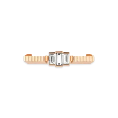 GUCCI Link To Love Baguette Diamond Ring "Gold"