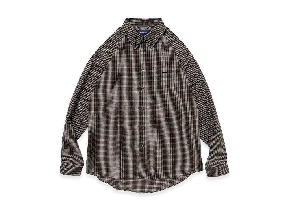 DESCENDANT Kennedy's Plaid LS Shirt "Gray"