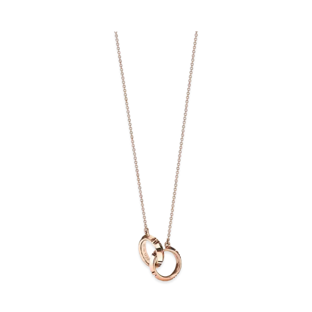 Tiffany & Co. Atlas X Closed Interlocking Pendant "Rose Gold"