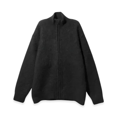 NEEDLES Zipped Mohair Cardigan Solid "Black"
