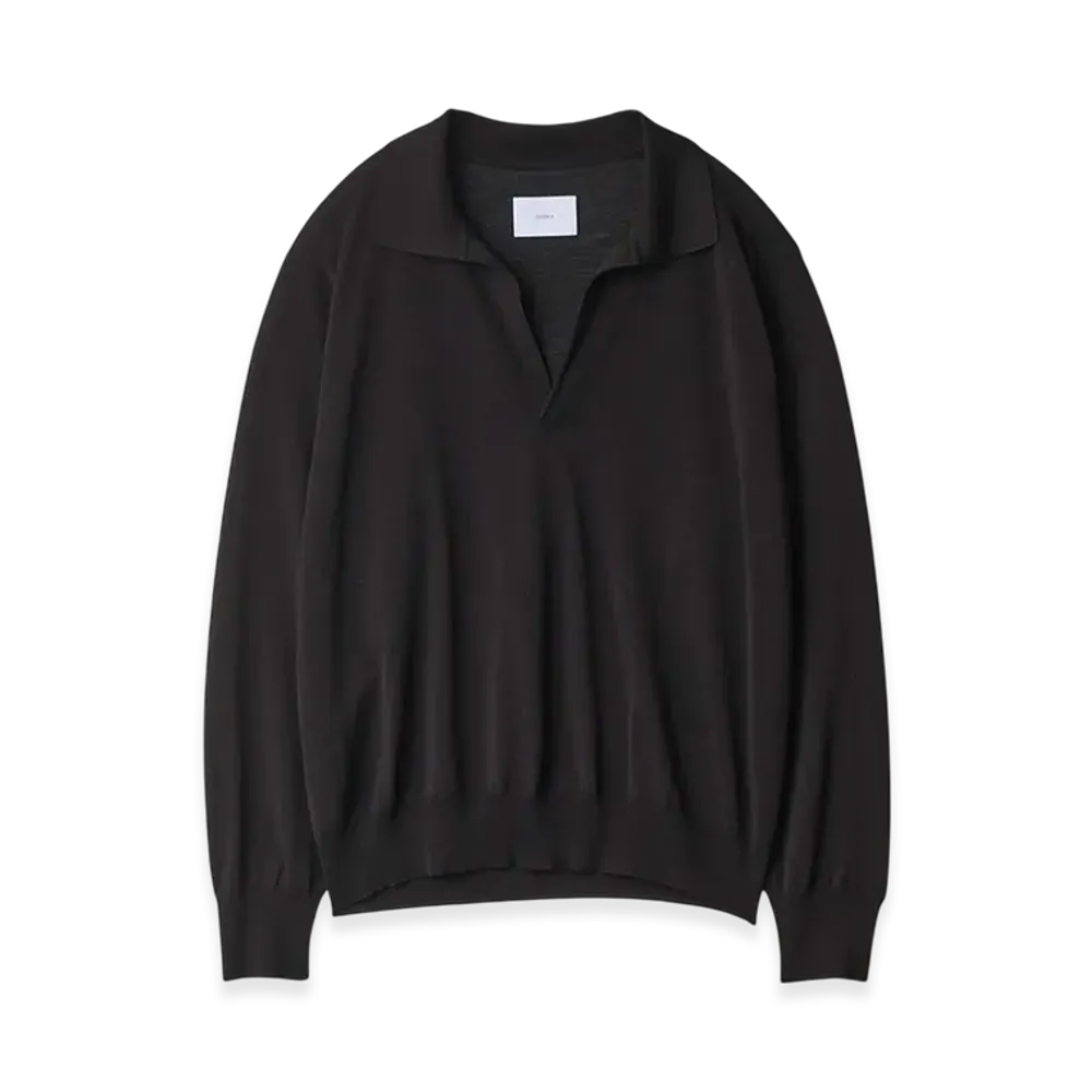 ssstein Wool/Silk Knit Skipper LS "Black"