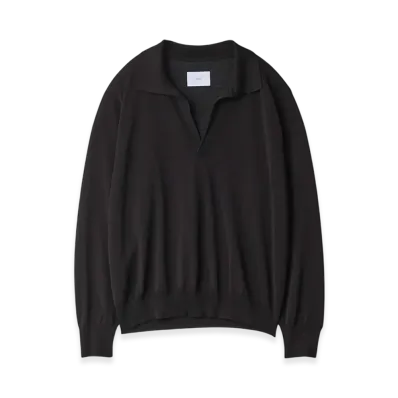 ssstein Wool/Silk Knit Skipper LS "Black"