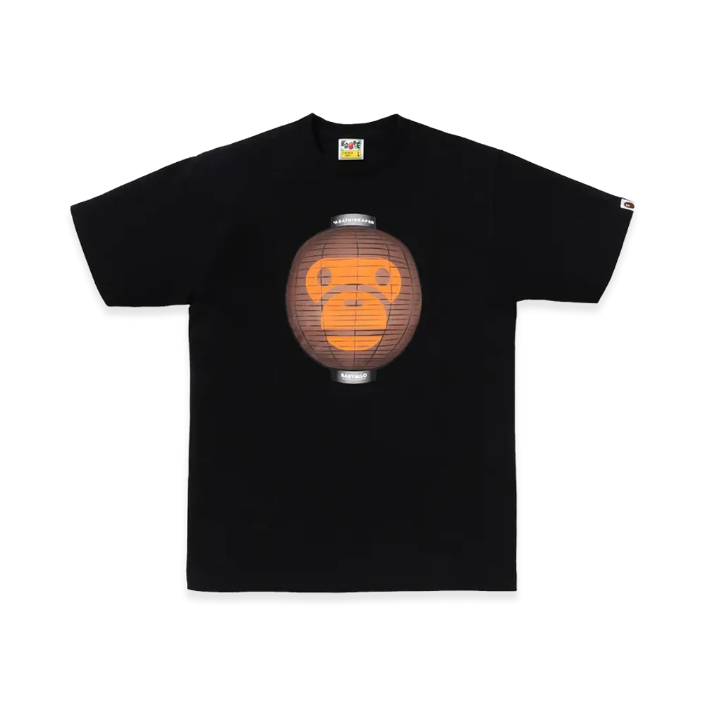 A BATHING APE Baby Milo Lantern Tee "Black"