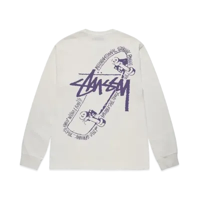 Stussy Skate Posse Pigment Dyed LS Tee "Natural"