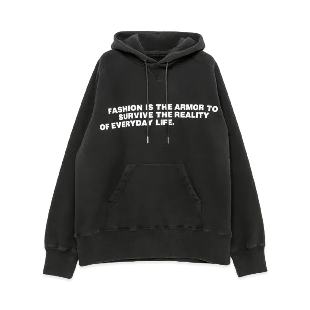 sacai Bill Cunningham Graphic Print Hoodie "Black"