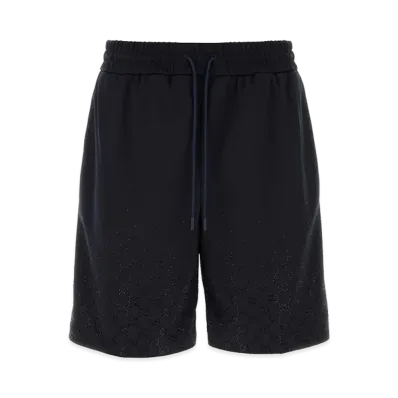 GUCCI Polyester Bermuda Shorts "Blue"