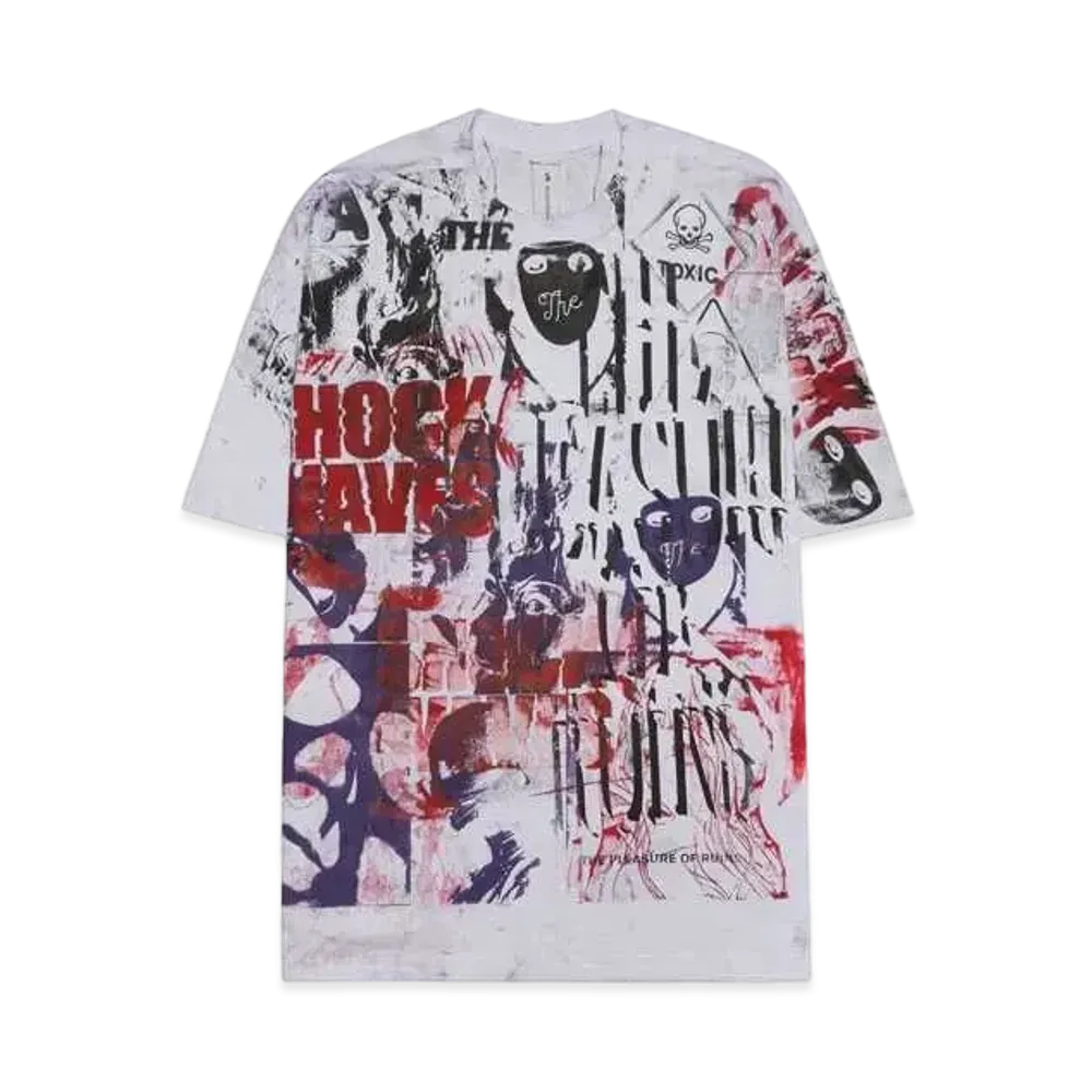 THE INCORPORATED USED SS T-SHIRT "WHITE" SIZE L