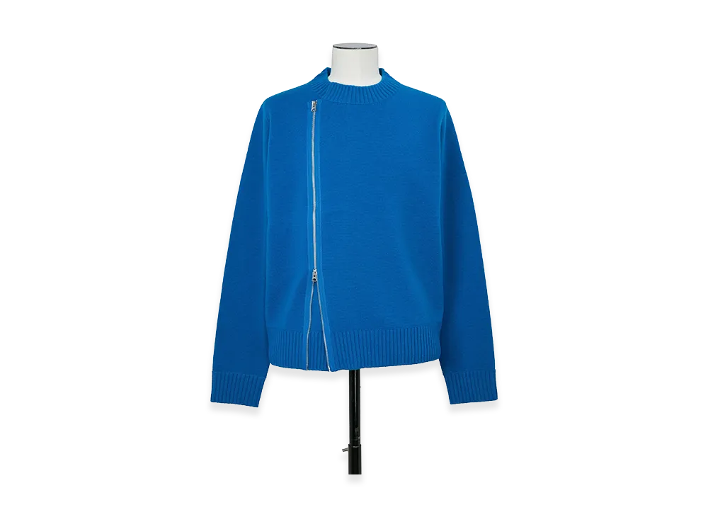 sacai Wool Knit Blouson "Blue"