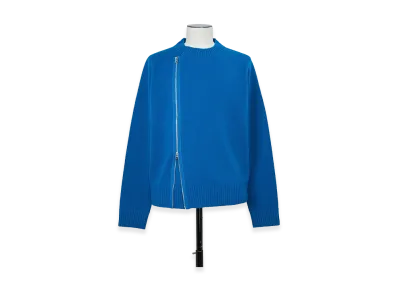 sacai Wool Knit Blouson "Blue"