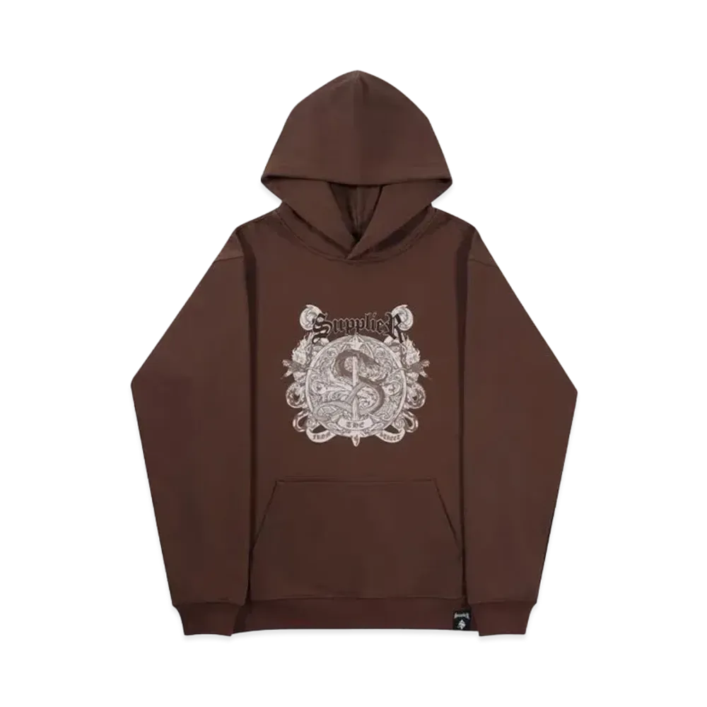 SUPPLIER Snake Emblem Hoodie "Brown"