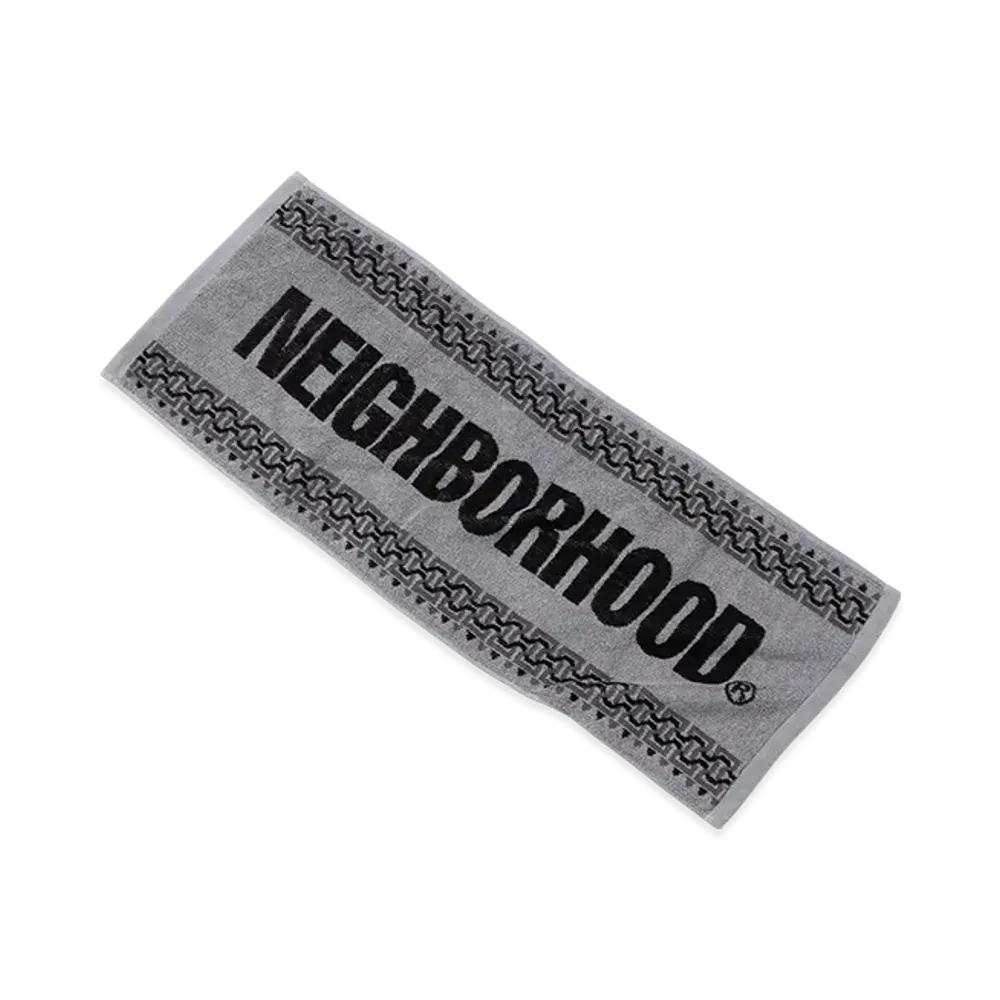NEIGHBORHOOD Geometric Pattern Towel "Gray"