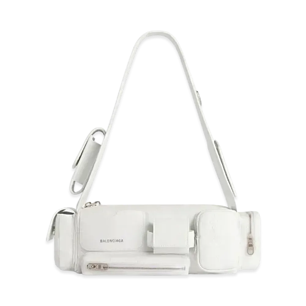 BALENCIAGA Superbusy XS Sling Bag "White"