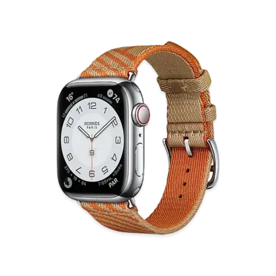 Hermes Apple Watch Simple Tour Jumping 45mm "Kraft/Orange"