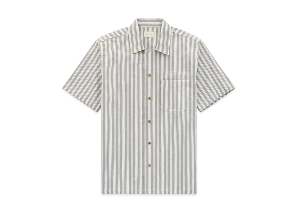 Aime Leon Dore Striped Leisure Shirt "Gray"