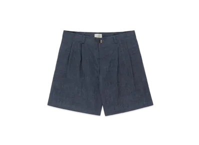 Aime Leon Dore Double Pleated Linen Short "Navy"