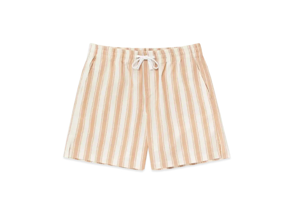 Aime Leon Dore Striped Drawstring Short "Beige"