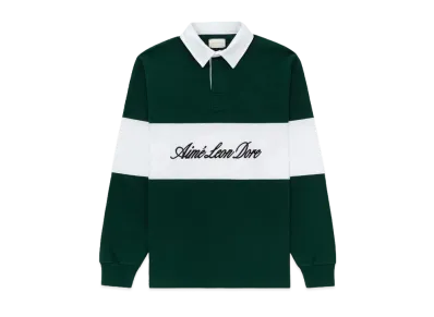 Aime Leon Dore Script Paneled Rugby "Green"