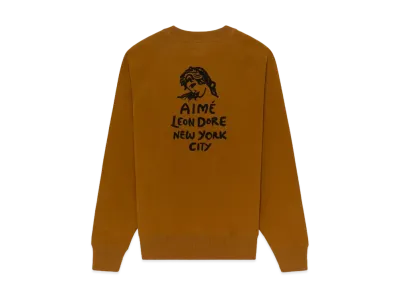 Aime Leon Dore Form Logo Crewneck Sweatshirt "Brown"