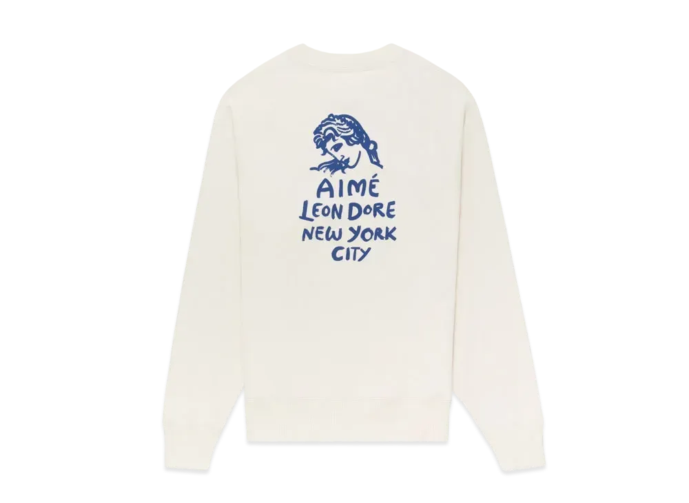 Aime Leon Dore Form Logo Crewneck Sweatshirt "Cream"