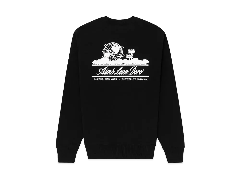 Aime Leon Dore Unisphere Crewneck Sweatshirt "Black"