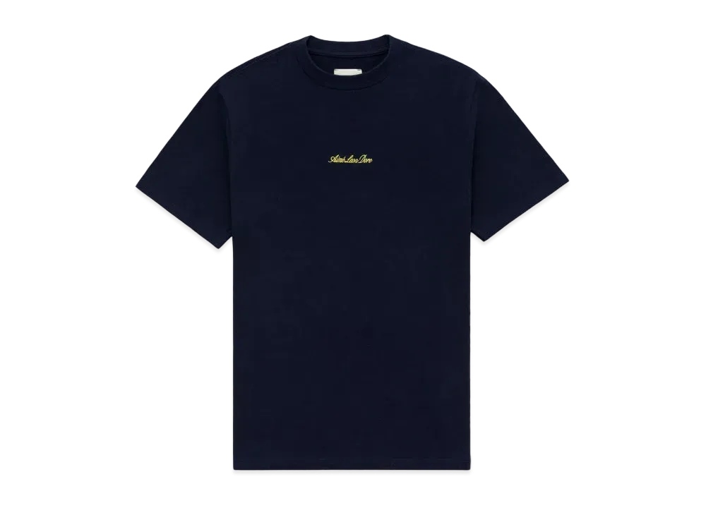 Aime Leon Dore Embroidered Logo Tee "Navy"