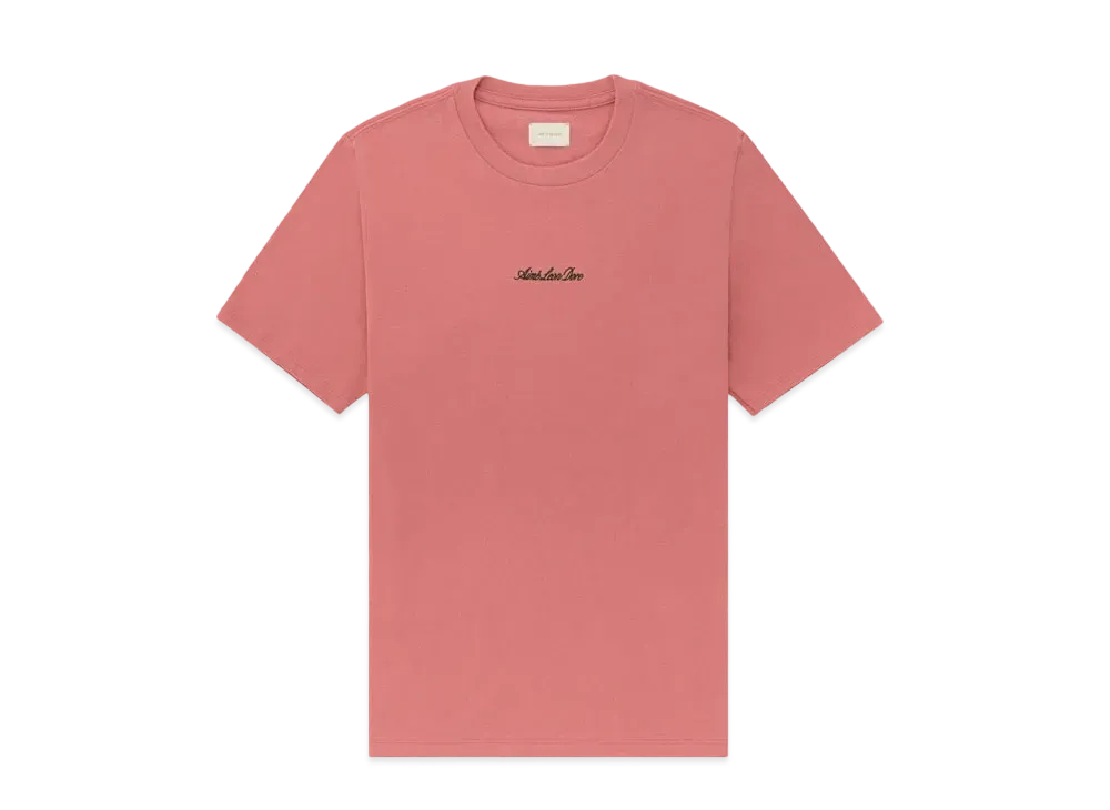 Aime Leon Dore Embroidered Logo Tee "Pink"