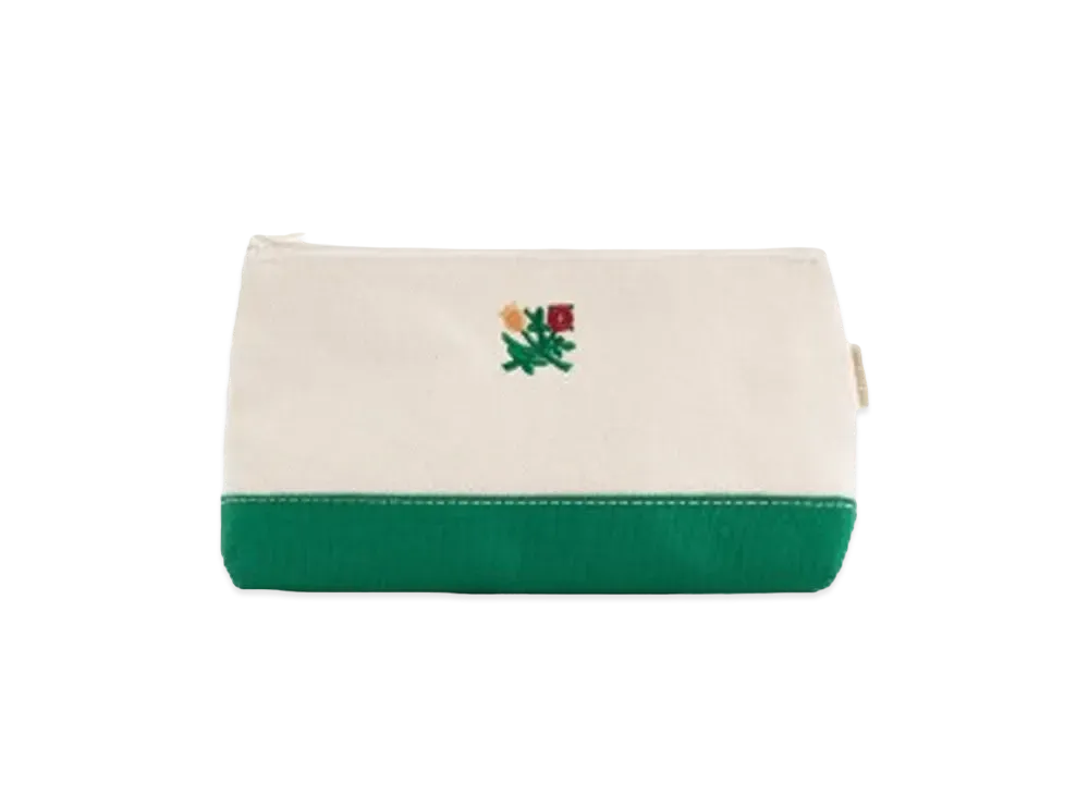 Aime Leon Dore Crest Contrast Zip Pouch "Green"