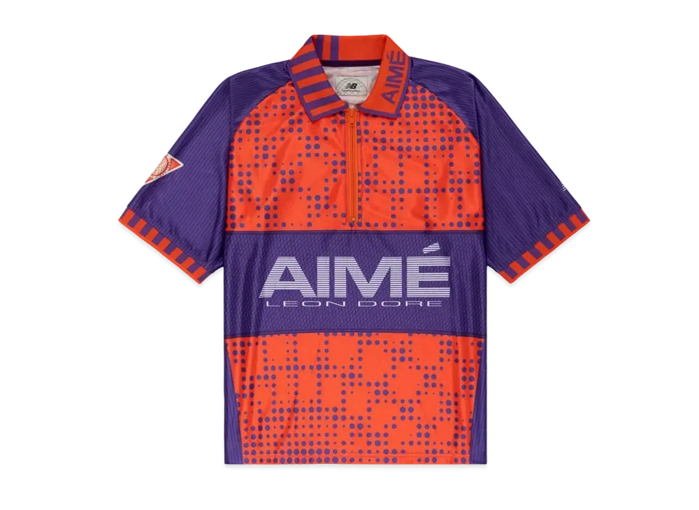 Aime Leon Dore x New Balance Sport Zip Polo "Purple/Orange"