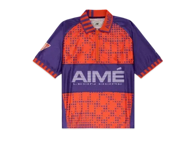 Aime Leon Dore x New Balance Sport Zip Polo "Purple/Orange"