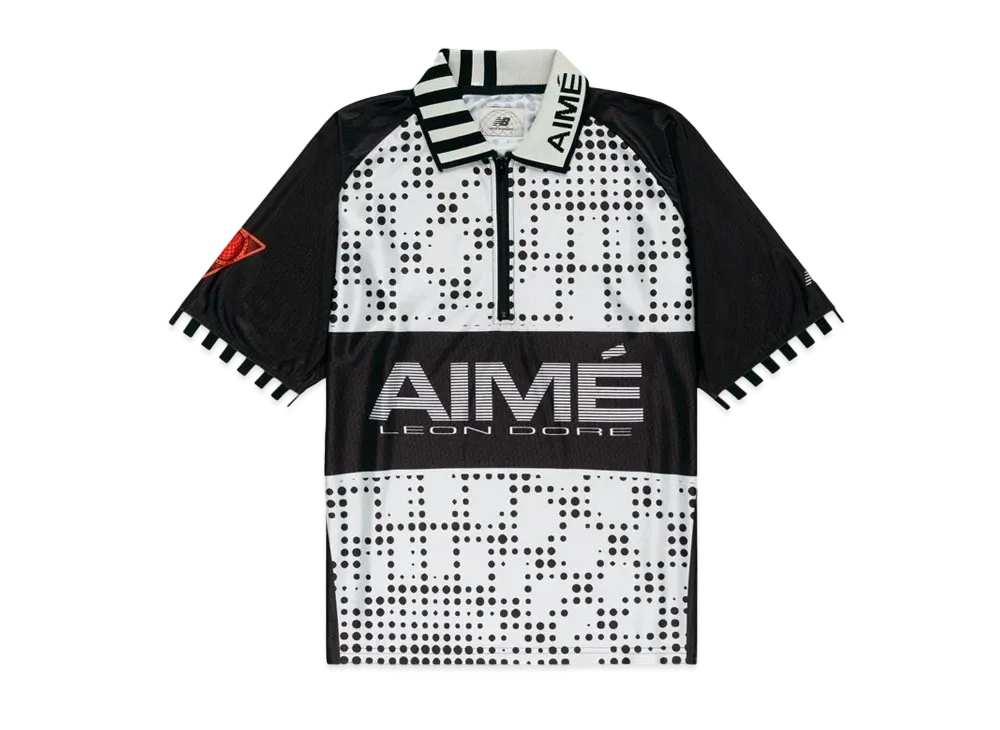 Aime Leon Dore x New Balance Sport Zip Polo "Black/White"