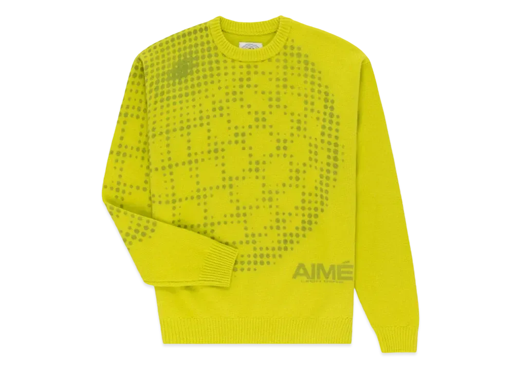 Aime Leon Dore x New Balance Geo Print Crewneck Sweater "Green"