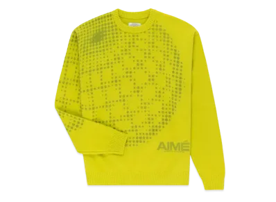 Aime Leon Dore x New Balance Geo Print Crewneck Sweater "Green"