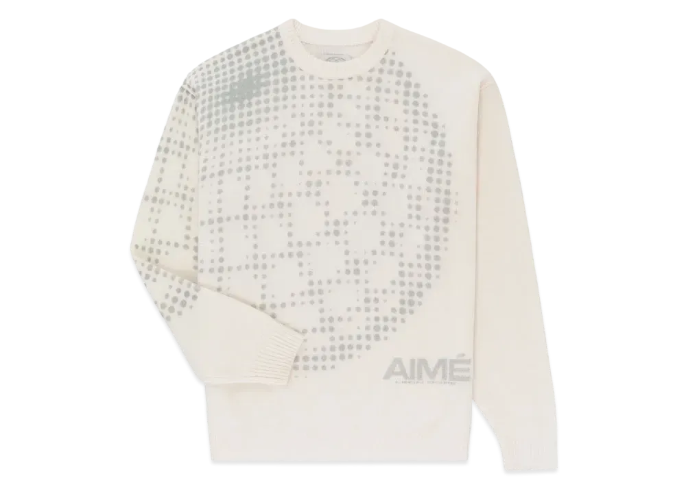 Aime Leon Dore x New Balance Geo Print Crewneck Sweater "White"