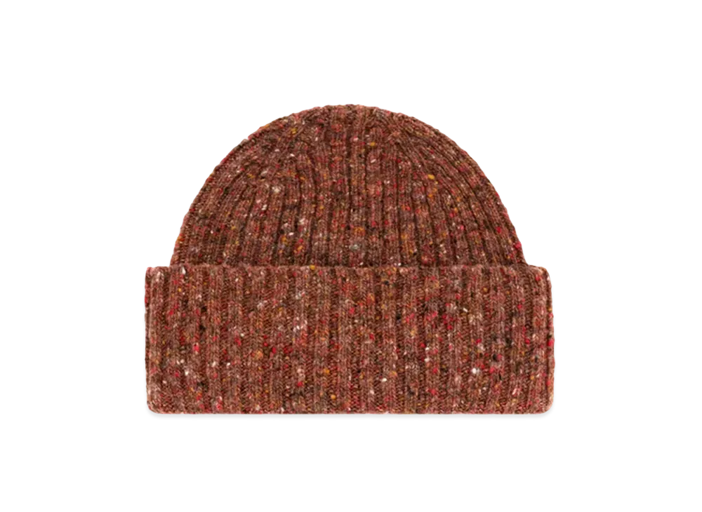 Aime Leon Dore x Drake's Donegal Ribbed Knit Beanie "Brown"