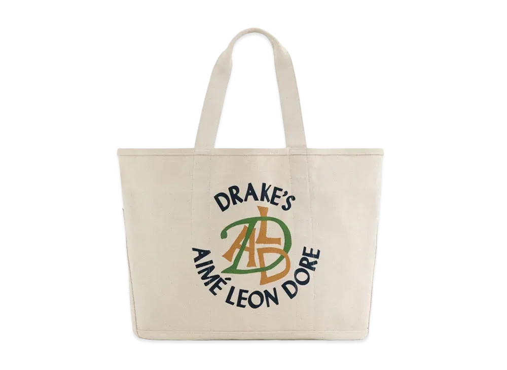 Aime Leon Dore x Drake's Canvas Tote Bag "Cream"