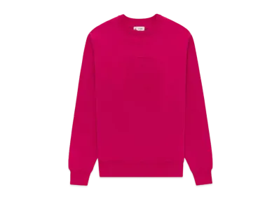 Aime Leon Dore x Drake's Embossed Crewneck Sweatshirt "Fuschia"