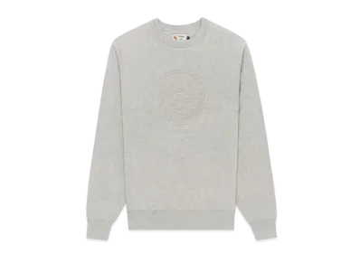 Aime Leon Dore x Drake's Embossed Crewneck Sweatshirt "Grey"
