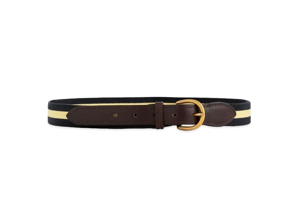 Aime Leon Dore x Drake's Striped Web Belt "Multi"