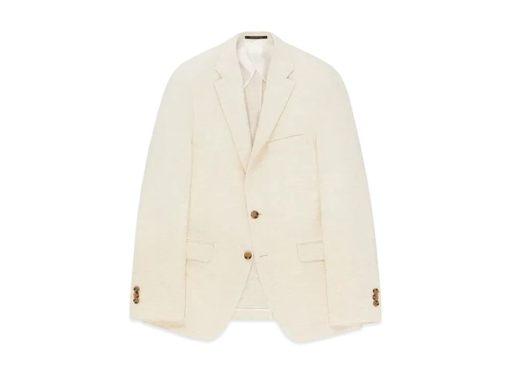 Aime Leon Dore Single Breasted Boucle Suit Jacket "Ivory"