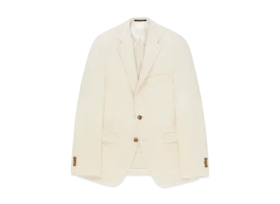 Aime Leon Dore Single Breasted Boucle Suit Jacket "Ivory"